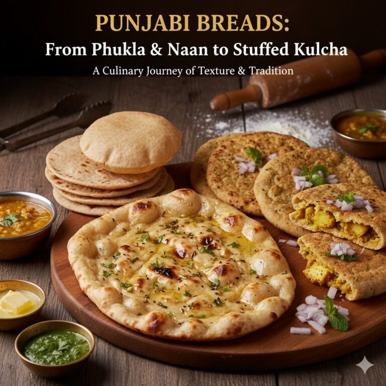 Punjabi breads: From Phulka and Naan to Stuffed Kulcha — Guide to Making Them